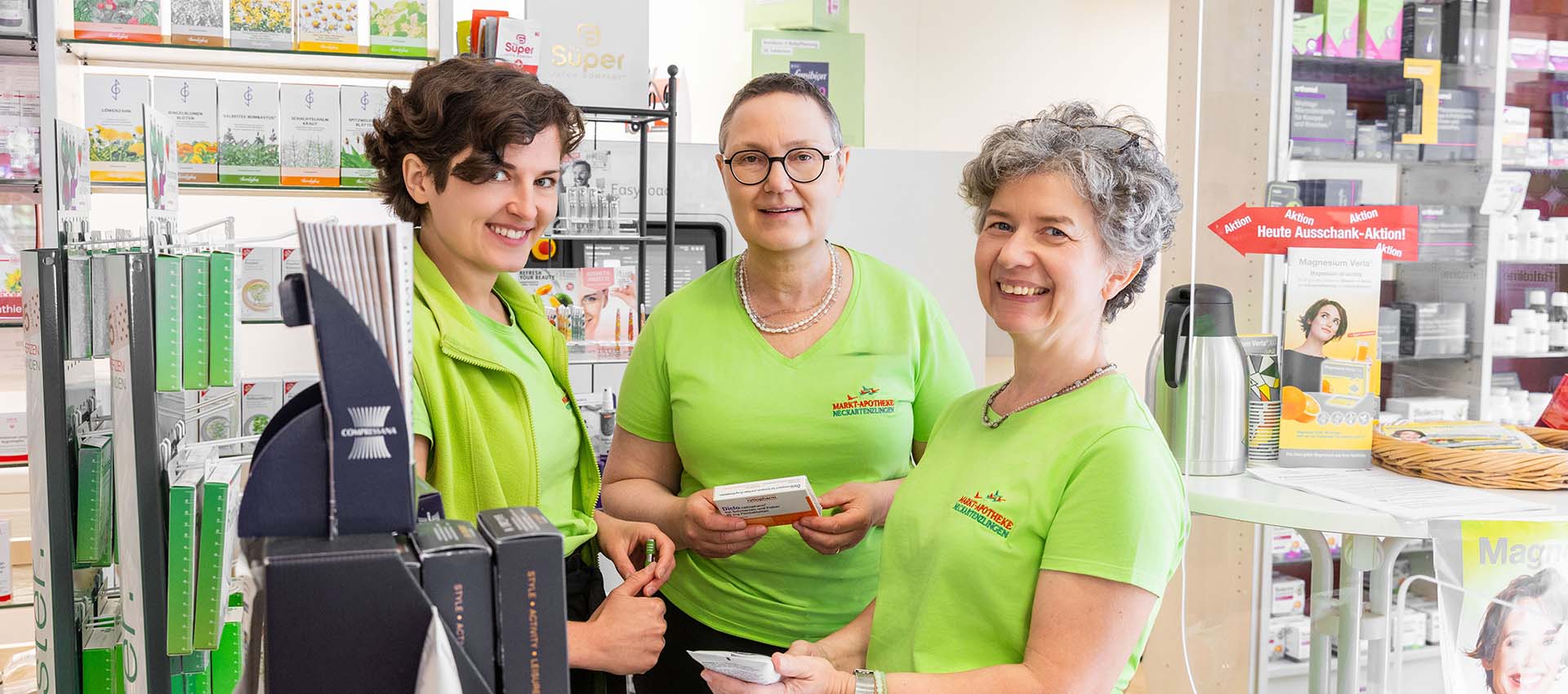 Beratung in der Markt-Apotheke in Neckartenzlingen